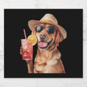 Labrador Retriever Sparkling Wijnetiket (Enkel label)