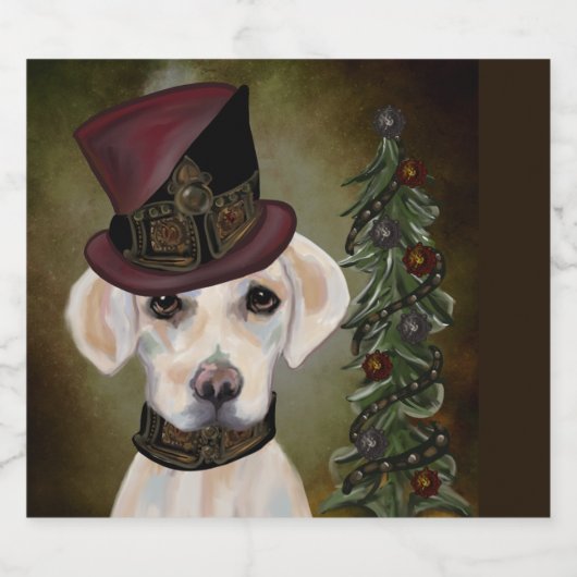 LABRADOR RETRIEVER SPARKLING WIJNETIKET (Enkel label)