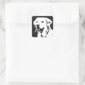 Labrador Retriever Square Sticker (Tas)
