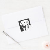Labrador Retriever Square Sticker (Envelop)