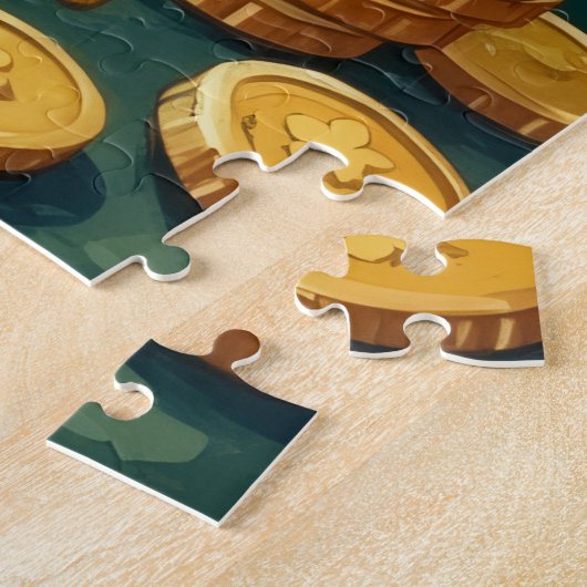 Labrador Retriever St Patrick’s Day Lucky Dog Legpuzzel (Zijkant)