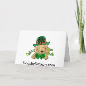 Labrador Retriever St. Patricks Day Kaart (Achterkant)