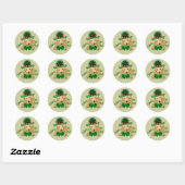 Labrador Retriever St. Patricks Day Ronde Sticker (Vel)