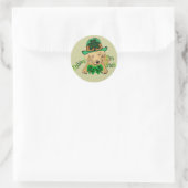 Labrador Retriever St. Patricks Day Ronde Sticker (Tas)