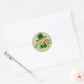 Labrador Retriever St. Patricks Day Ronde Sticker (Envelop)
