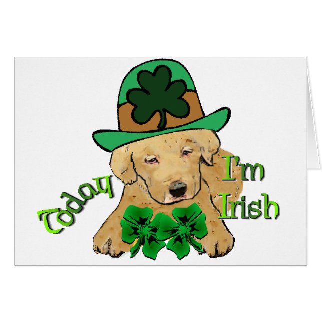 Labrador Retriever St Pattys (Voorkant Horizontaal)