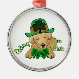 Labrador Retriever St Pattys Metalen Ornament