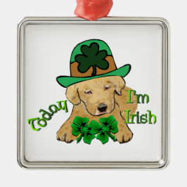 Labrador Retriever St Pattys Metalen Ornament