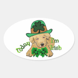 Labrador Retriever St Pattys Ovale Sticker