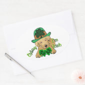 Labrador Retriever St Pattys Ovale Sticker (Envelop)