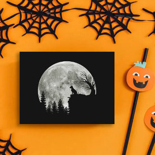 Labrador Retriever staan op berg Halloween Briefkaart