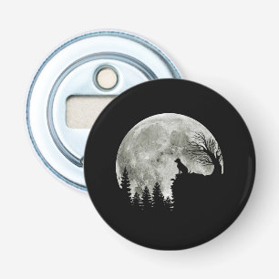 Labrador Retriever staan op berg Halloween Button Flesopener