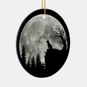 Labrador Retriever staan op berg Halloween Keramisch Ornament (Rechts)