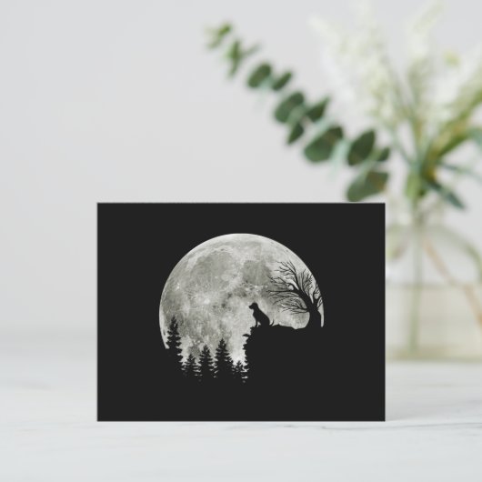 Labrador Retriever staande op berg Halloween Briefkaart (Staand voorkant)