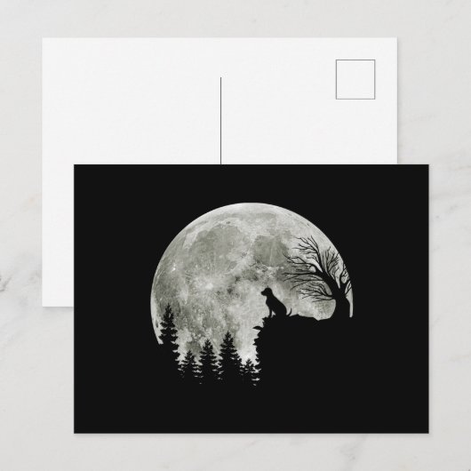 Labrador Retriever staande op berg Halloween Briefkaart (Voorkant / Achterkant)