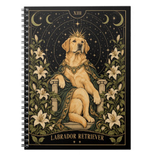Labrador Retriever, Starlit Tarot Kunst Notitieboek
