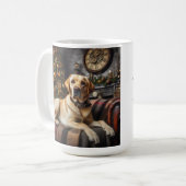 Labrador Retriever SteamPunk Christmas Mok Cup (Voorkant links)