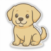Labrador Retriever Sticker (Voorkant)