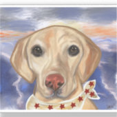 Labrador Retriever Sticker (Voorkant)