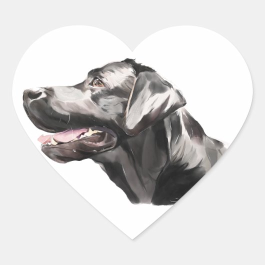 Labrador Retriever, Sticker Honden Kunst (Voorkant)