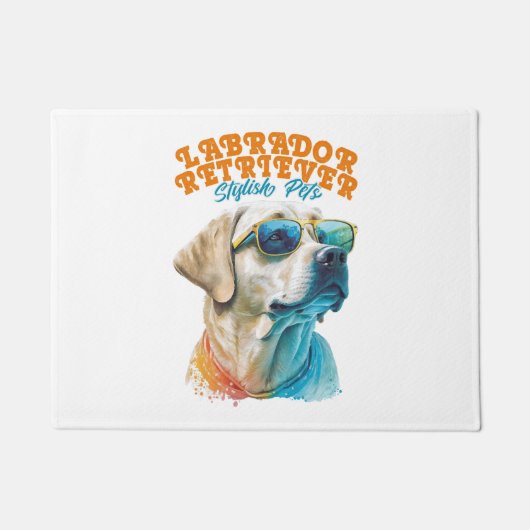 Labrador Retriever Stijlvolle Huisdieren Deurmat (Voorkant)
