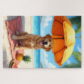 Labrador Retriever Strand Relax Scène Legpuzzel (Horizontaal)