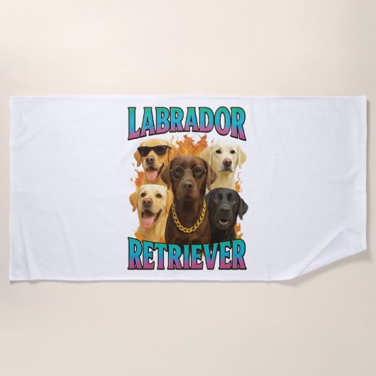 Labrador Retriever Strandlaken (Voorkant)