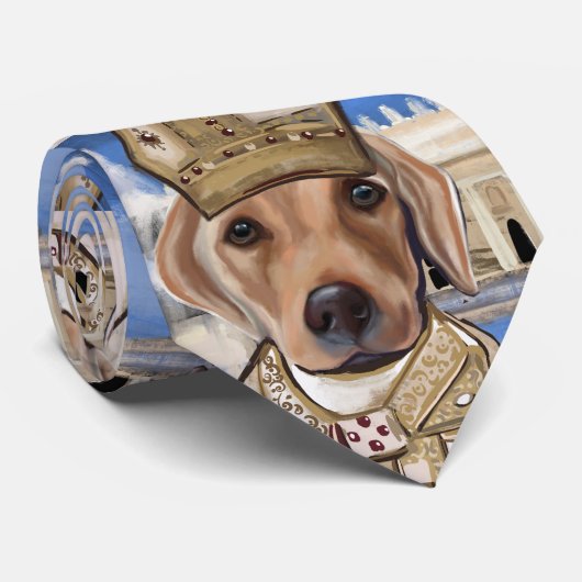 Labrador Retriever Stropdas (Opgerold)