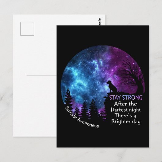 Labrador Retriever Suicide Awareness Pet Lovers Fa Briefkaart (Voorkant / Achterkant)