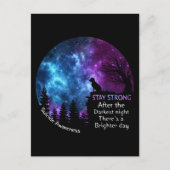 Labrador Retriever Suicide Awareness Pet Lovers Fa Briefkaart (Voorkant)