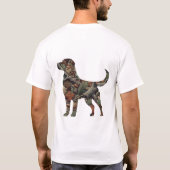 Labrador Retriever T-shirt met camo (Achterkant)