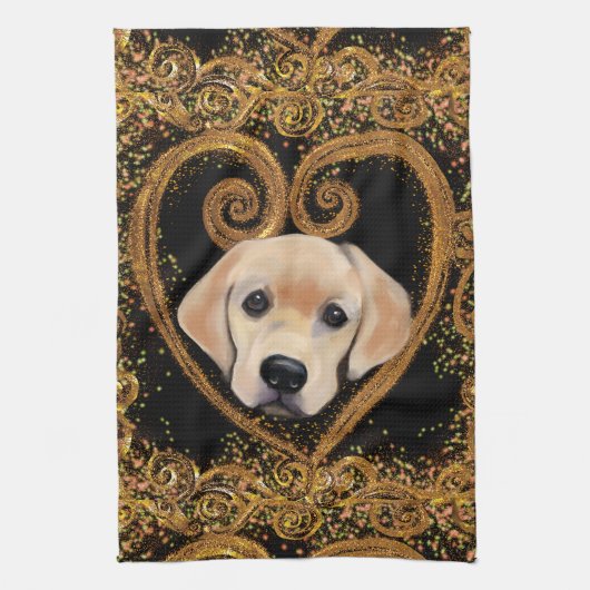 Labrador Retriever Theedoek (Verticaal)