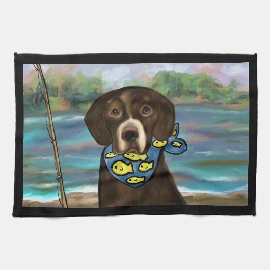Labrador Retriever Theedoek (Horizontaal)