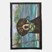 Labrador Retriever Theedoek (Verticaal)