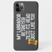 labrador retriever tilt hoofd grappig citaat hond Case-Mate iPhone case (Achterkant)