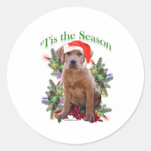Labrador Retriever ‘Tis Ronde Sticker (Voorkant)