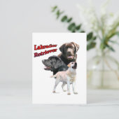 Labrador Retriever Trio 2 Briefkaart (Staand voorkant)