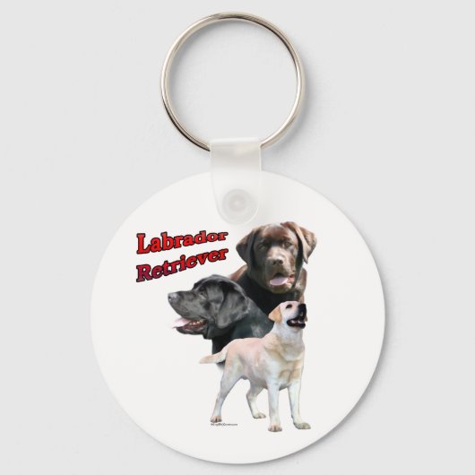 Labrador Retriever Trio 2 - Sleutelhanger (Voorkant)