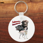 Labrador Retriever Trio 2 - Sleutelhanger (Achterkant)