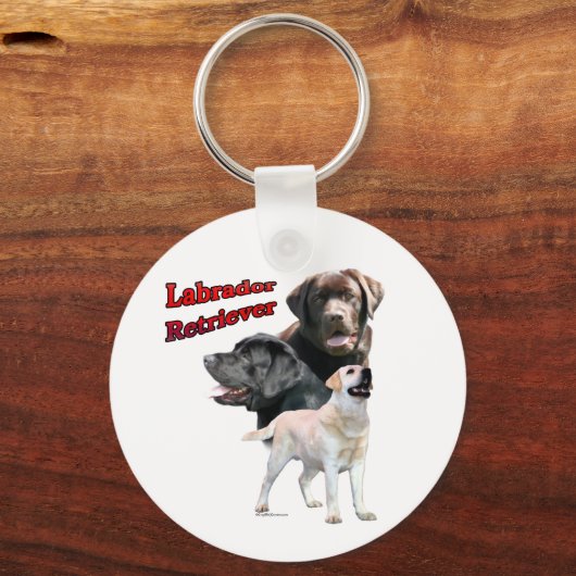 Labrador Retriever Trio 2 - Sleutelhanger (Achterkant)