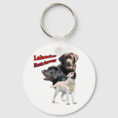 Labrador Retriever Trio 2 - Sleutelhanger (Voorkant)
