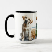 Labrador Retriever Trio Christmas Coffee Mok Cup (Links)
