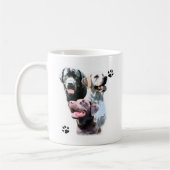 Labrador Retriever Trio Koffiemok (Links)