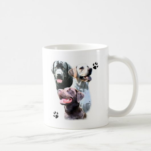 Labrador Retriever Trio Koffiemok (Rechts)