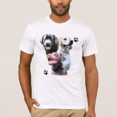Labrador Retriever Trio T-shirt (Voorkant)