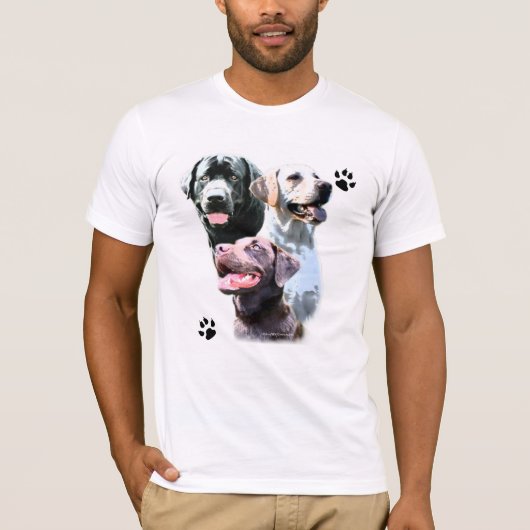 Labrador Retriever Trio T-shirt (Voorkant)