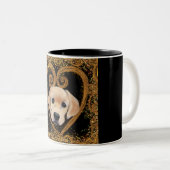 Labrador Retriever Tweekleurige Koffiemok (Voorkant rechts)