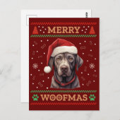 Labrador Retriever Ugly Kerstmis Briefkaart (Voorkant / Achterkant)