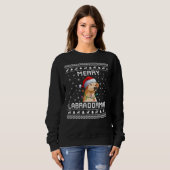 Labrador Retriever Ugly KerstSweater Trui (Voorkant volledig)