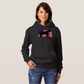 Labrador Retriever Usa Hoodie (Voorkant volledig)